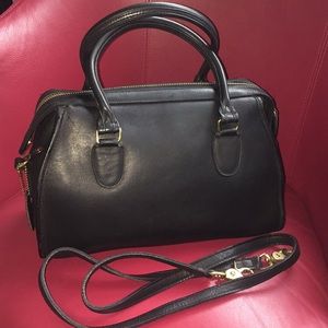 Coach Broadway Madison black doctors bag satchel